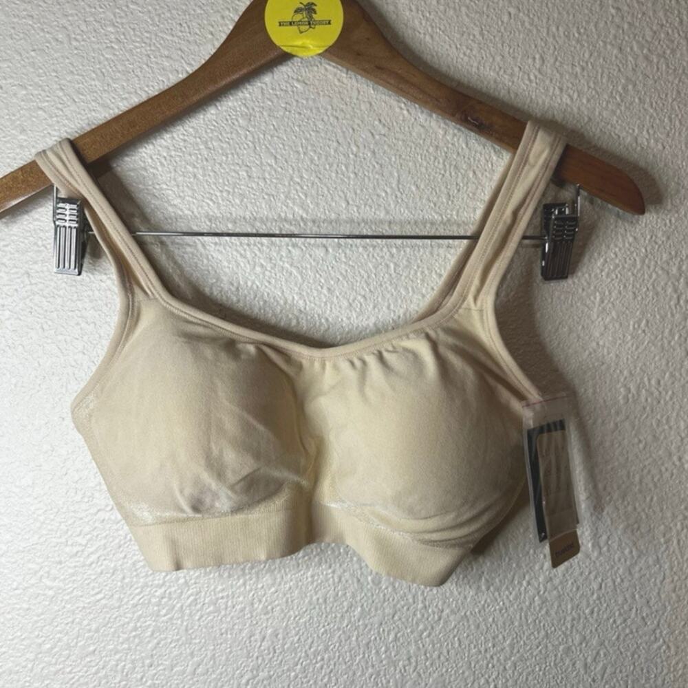 Shapermint Truekind light tan nude Daily Comfort Wirefree Shaper Bra NEW MEDIUM